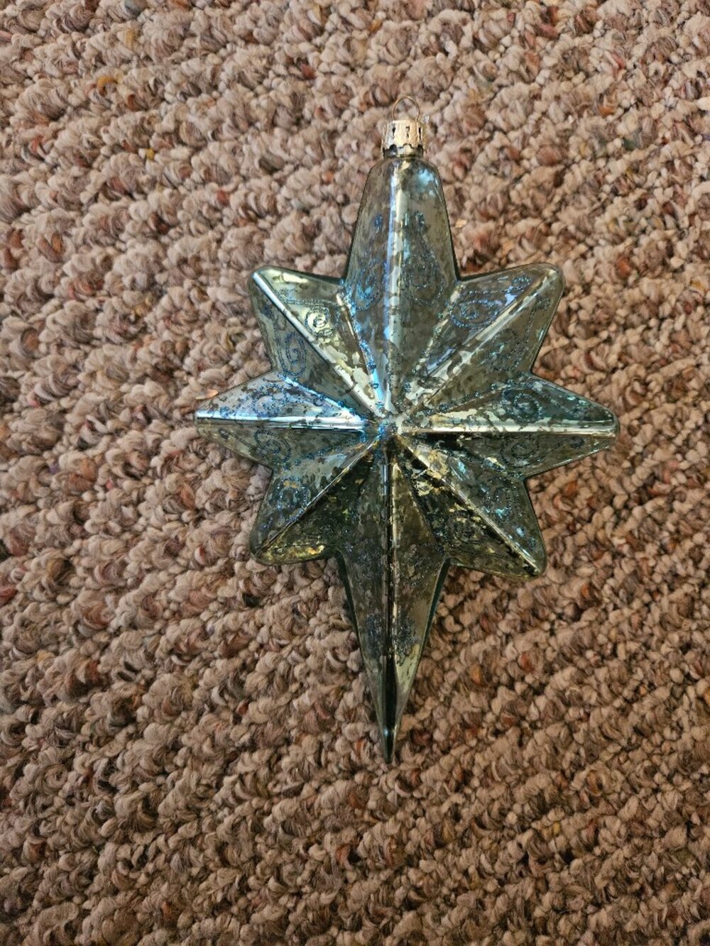 Holiday Living Aquamarine Star Standard Indoor Ornament